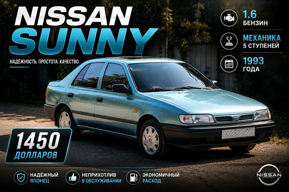 Nissan Sunny 1993 год Тирасполь Тирасполь - изображение 3
